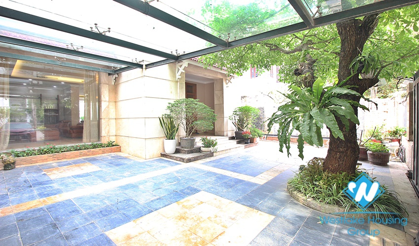 Garden villa with 5 beds for rent in C block, Ciputra, Tay Ho
