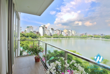 Gorgeous lake view apartment for rent on Quang An street, Tay Ho