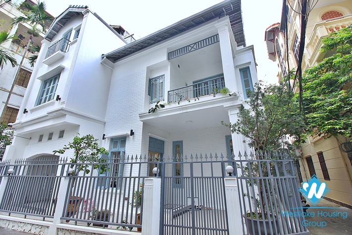 Renovated house with nice design for rent in Tay Ho district, Hanoi