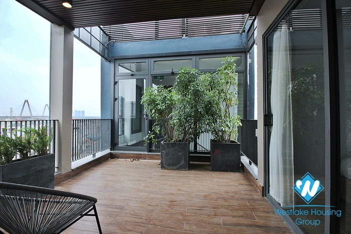 Brand new 2 bedroom apartment with big balcony in Au co, Tay ho, Hanoi