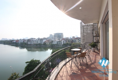 Serviced apartment with 3 bedrooms on the lake for rent in Westlake area - Tay Ho, Hanoi