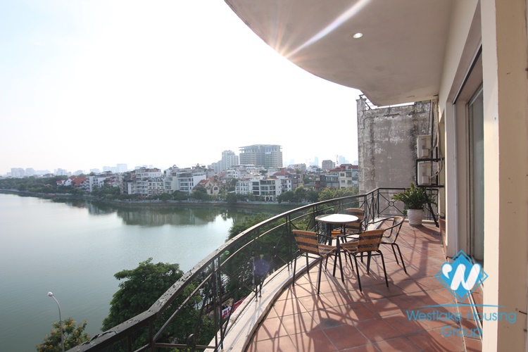 Serviced apartment with 3 bedrooms on the lake for rent in Westlake area - Tay Ho, Hanoi