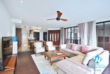 Gorgeous brand new 4 bedroom apartment for rent in Dang thai mai, Tay ho