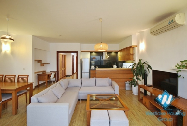 Lake view 2 beds apartment for rent in Tu Hoa street, Tay Ho