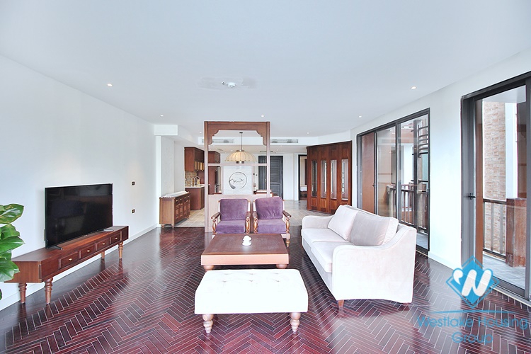 Renovated 4 bedrooms apartment for rent in Xom Phu - Dang Thai Mai, Tay Ho