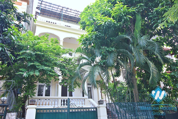 Stunning house for rent in Tay Ho area, Hanoi, Vietnam.