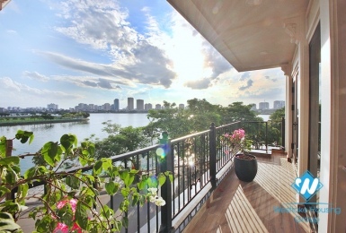 Lake view and new three bedrooms apartment for rent in To Ngoc Van, Tay Ho