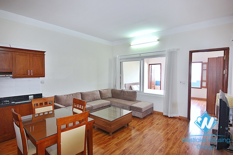 Spacious apartment in the high floor is available for rent in Tay Ho, Hanoi