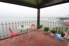 Balcony lakeview apartment for rent in Yen Phu Village, Tay Ho District