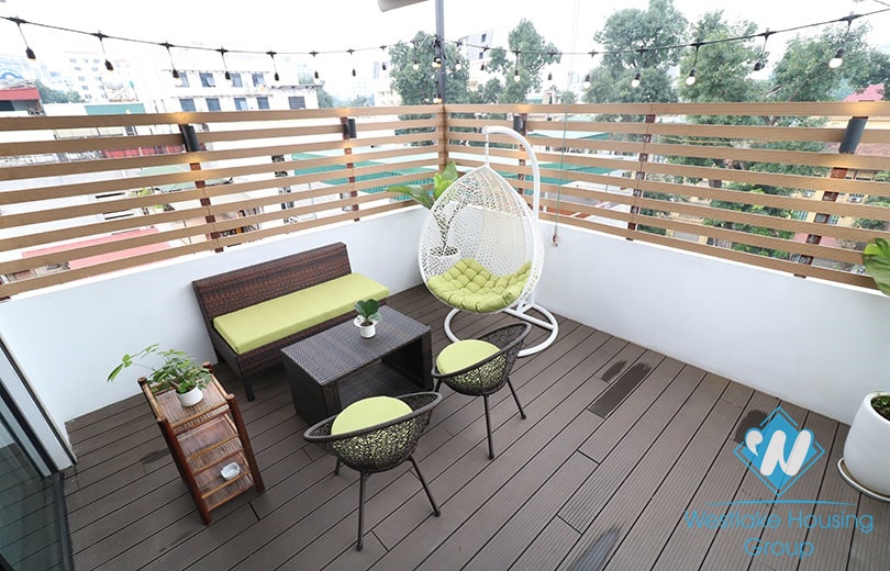 A 2 bedroom apartment with beautiful terrace for rent in Hoan Kiem