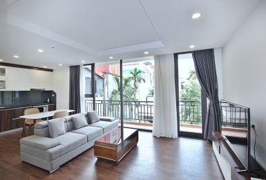 Furnished apartment with balcony for rent in Dang Thai Mai st, Tay Ho
