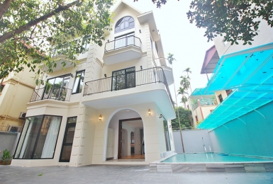 A big villa with garden and swimming pool for rent in Tay ho, Hanoi