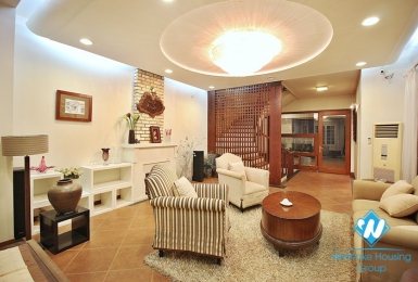 Lake-view 4 bedrooms house for rent in To Ngoc Van st, Tay Ho