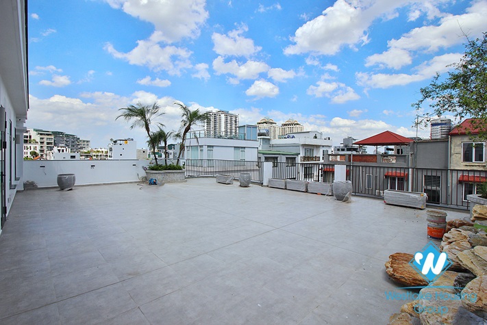 Giant terrace penhouse 4beds apartment for rent in To Ngoc Van st, Tay Ho