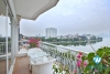 Lake view and luxurious 4 beds apartment for rent in Xuan Dieu st, Tay Ho