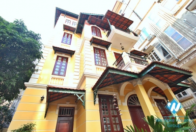 Nice house with big garden for lease in To Ngoc Van st, Tay Ho, Ha Noi
