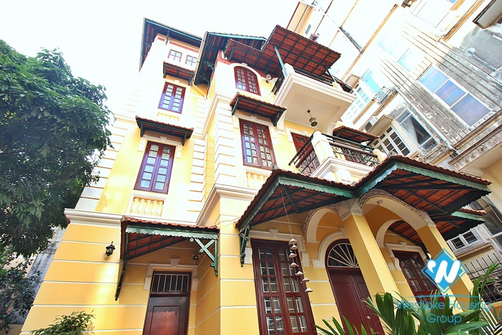 Nice house with big garden for lease in To Ngoc Van st, Tay Ho, Ha Noi