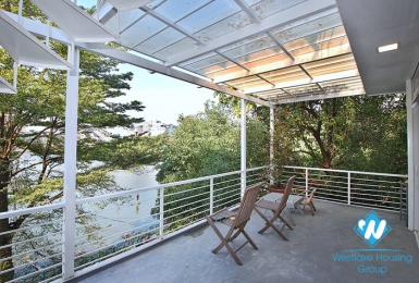 Apartment with 03 bedrooms and lakeview for rent in Tay Ho, Hanoi.