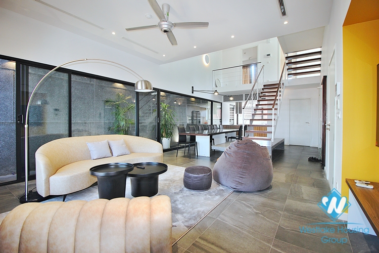 Morden duplex 3beds apartment for rent in Tay Ho, Ha Noi