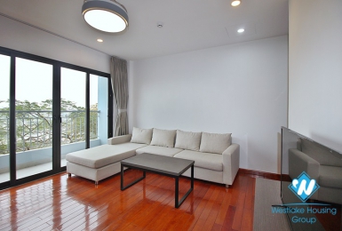 Lake view one bedroom apartment for lease in No.57 Trinh Cong Son st, Tay Ho