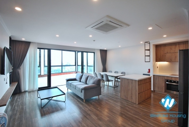 High-end floor 2 beds apartment with huge balcony for rent in Tu Hoa, Tay Ho