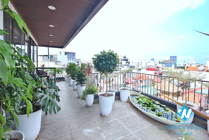 Brand new 1 bedroom with huge balcony for rent in Au Co, Tay Ho