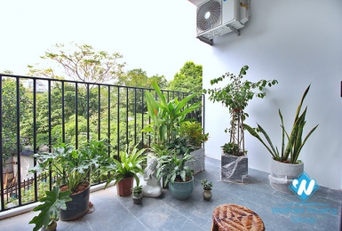 Bright studio with huge balcony for rent in Au Co st, Tay Ho