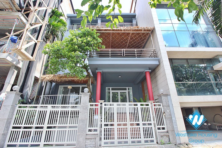 Lake view unfurnished house for rent in Dang Thai Mai, Tay Ho