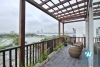 Janpanese style and lake view 3 beds apartment in Dang Thai Mai, Tay Ho for lease