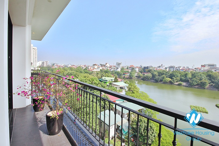 Lakeview and brandnew 3 beds apartment for rent in Tu Hoa area, Tay Ho