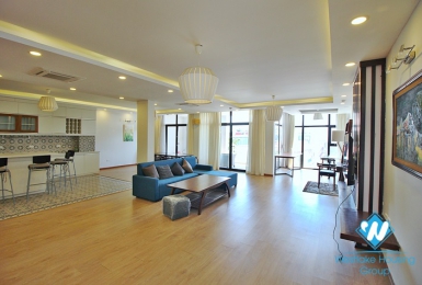 Spacious four bedrooms apartment for rent in To Ngoc Van, Tay Ho, Ha Noi