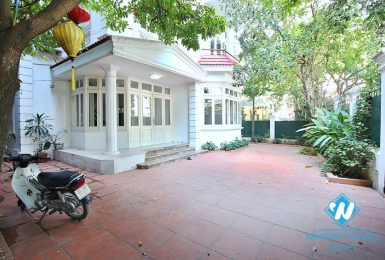 Unfurnished house with big yard for rent in To Ngoc Van st, Tay Ho