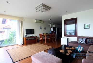 Lakeview three bedrooms apartment for rent in Tay Ho district, Hanoi
