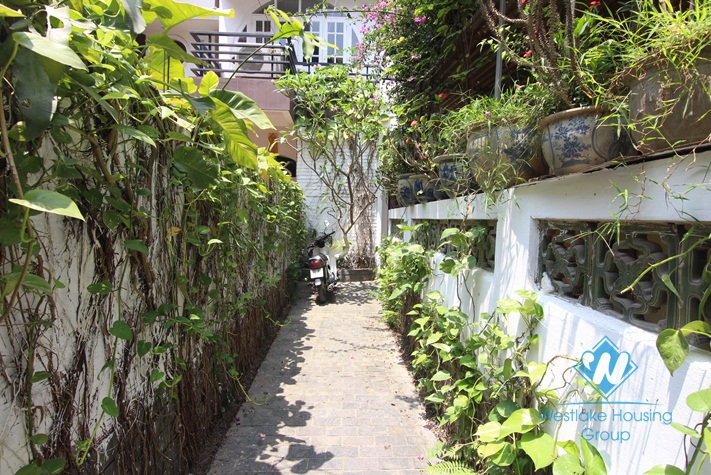 Lovely house for rent with back yard in Tay Ho, Hanoi