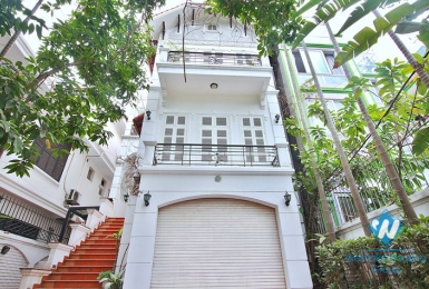 An unfurnished four-bedroom house on Tay Ho street, Tay Ho district