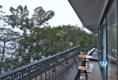 Lake view two bedroom apartment for rent in Nhat Chieu, Tay Ho