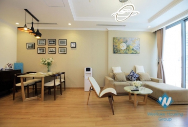 Bright two bedrooms apartment for rent in Vinhome Nguyen Chi Thanh, Dong Da