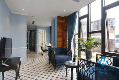 Indochina style interior apartment for rent in Hoan Kiem , Ha Noi