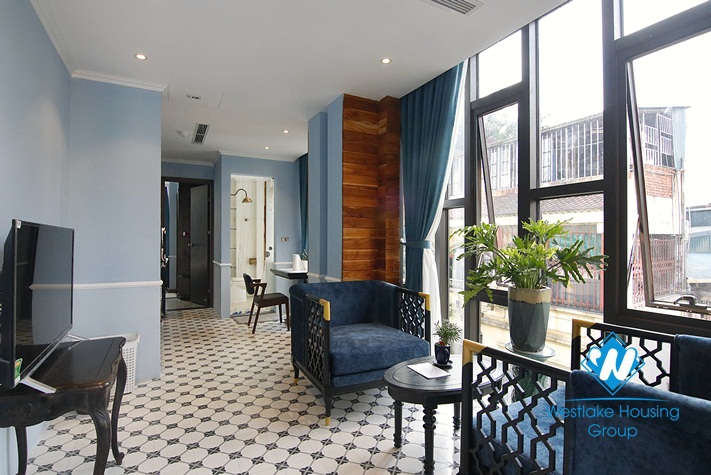 Indochina style interior apartment for rent in Hoan Kiem , Ha Noi