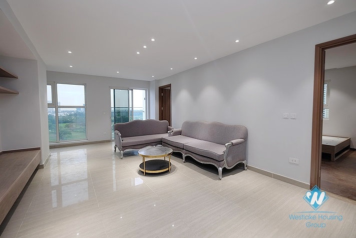 A newly-built 3 bedroom apartment for rent in Ciputra L Tower