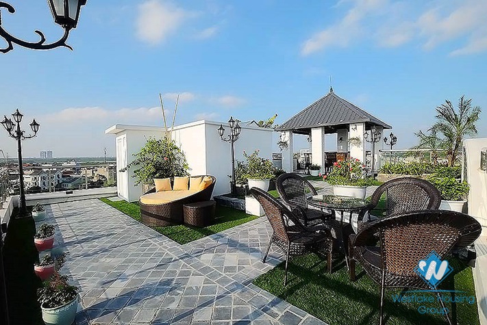 A super large duplex apartment for rent in Tay Ho District, Hanoi, Vietnam