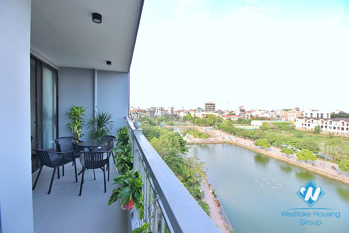Lake view two bedroom apartment for rent in No 57 Trinh Cong Son, Tay Ho, Ha Noi, Viet Nam