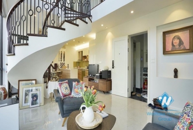 Lovely duplex apartment for rent on Vong Thi, Tay Ho