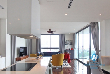 Lakeview super modern apartment for rent on Xuan Dieu, Tay Ho