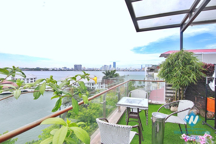 Supper nice apartment with nice view from the balcony of apartment for rent in Tu Hoa St 