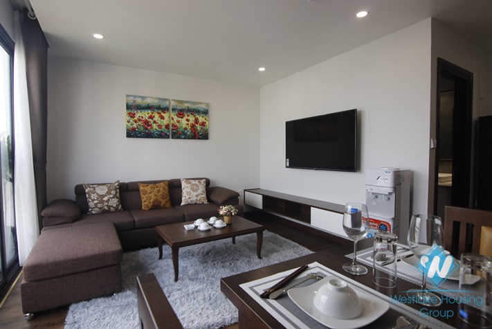 High floor serviced apartment for rent in Kim Ma Thuong, Ba Dinh