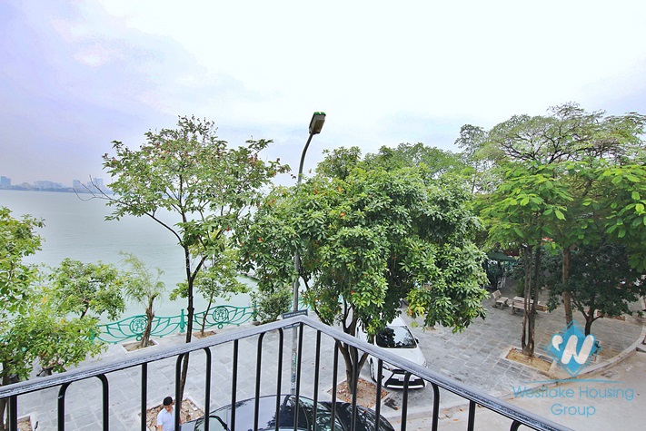 Lake view 1 bedroom apartment for lease in Yen Phu village, Tay Ho