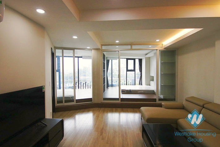 Lake view 2 bedrooms apartment for rent in Tran Vu, Truc Bach