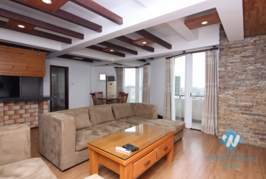 Lake view apartment with 2 bedrooms apartment for rent in Yen Phu area, Tay Ho