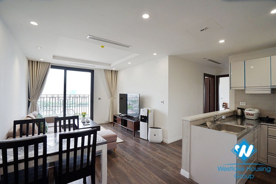 Brand new lake view 2 bedroom apartment for rent in HDI tower Hai Ba Trung
